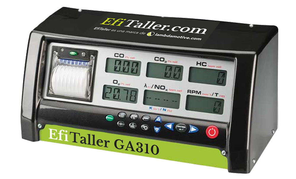 Analizadores de Gases de Escape Gasolina EfiTaller GA310 / GA320